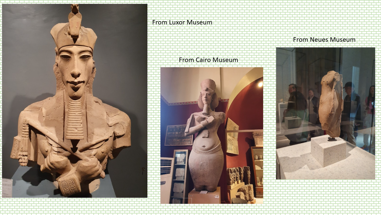 These representations of Akhenaten are quite unlike traditional Egyptian sculptures.